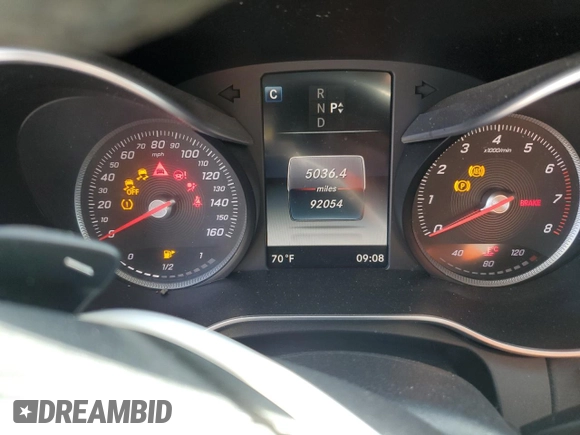 2016 Mercedes-Benz C 300 z VIN 55SWF4JBXGU096861, wystawiony jako Copart lot #53741065 z przebiegiem 92 054 mil mil oraz Szkoda całkowita • Salvage title. Historia ofert i sprzedaży dostępna na DreamBid. Obrazek 9.