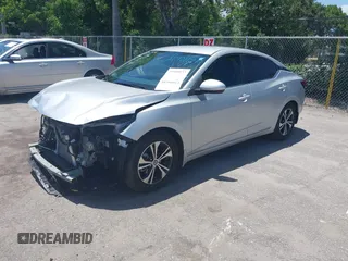 2021 Nissan Sentra SV with VIN 3N1AB8CV9MY261758, listed as a IAAI auction lot 39798014 with 43,035 mi miles and . Bid and sale history available at DreamBid. Image 20.