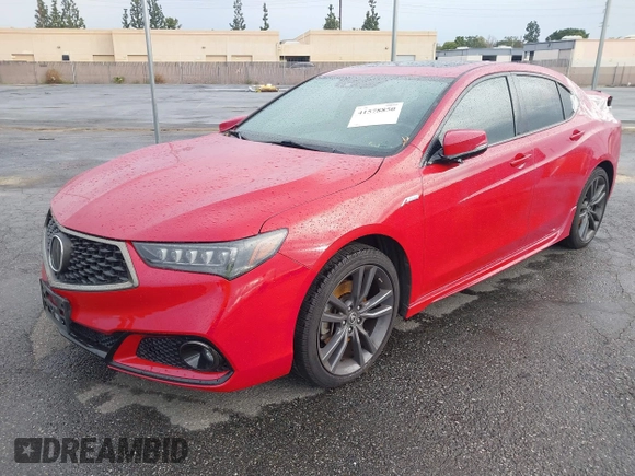 2019 Acura TLX w/A-Spec Pkg with VIN 19UUB1F60KA003573, listed as a IAAI auction lot 41578850 with 48,055 mi miles. Bid and sale history available at carsss.com. Image 17.