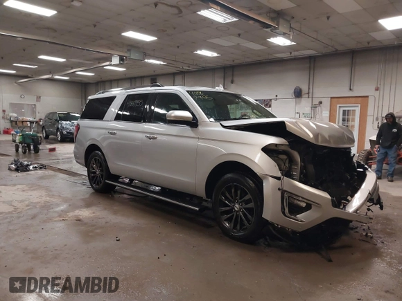 2019 Ford Expedition Max Limited z VIN 1FMJK2AT8KEA38399, wystawiony jako IAAI lot #41887955 z przebiegiem 108 631 mil mil oraz . Historia ofert i sprzedaży dostępna na DreamBid. Obrazek 1.