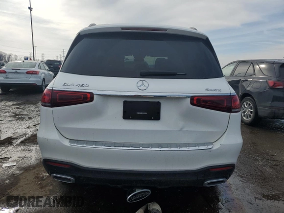 2022 Mercedes-Benz GLS 450 with VIN 4JGFF5KE0NA763244, listed as a Copart auction lot 46163825 with Not provided miles and Non repairable. Bid and sale history available at DreamBid. Image 6.