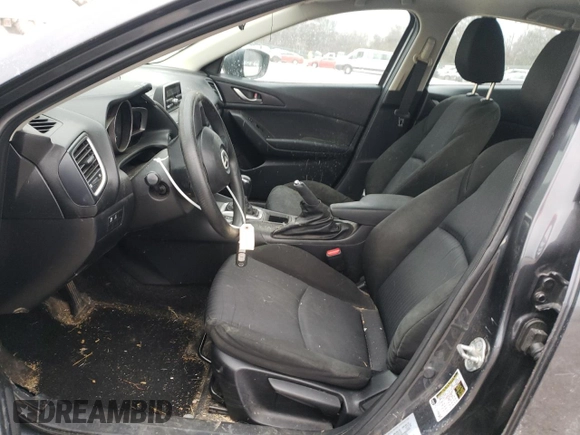2014 Mazda 3 i SV with VIN JM1BM1T76E1169811, listed as a Copart auction lot 89407985 with 62,719 mi miles and Salvage Title. Bid and sale history available at DreamBid. Image 7.