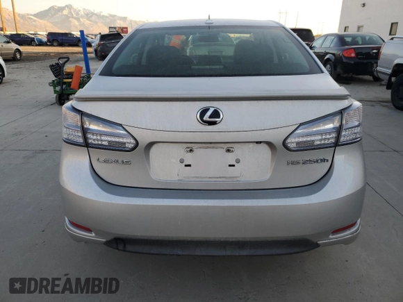 2010 Lexus HS 250h with VIN JTHBB1BA7A2009619, listed as a Copart auction lot 85790644 with 281,598 mi miles and Salvage Title. Bid and sale history available at DreamBid. Image 6.