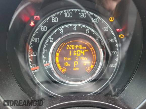 2012 FIAT 500 Sport z VIN 3C3CFFBRXCT200860, wystawiony jako Copart lot #55558535 z przebiegiem 226 446 mil mil oraz Tytuł czysty. Historia ofert i sprzedaży dostępna na DreamBid. Obrazek 9.