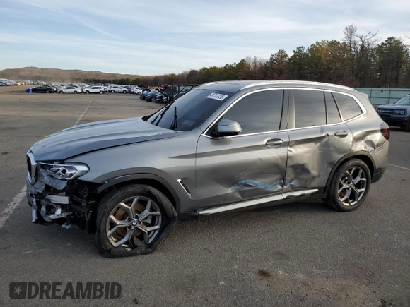 2024 BMW X3 xDrive30i z VIN 5UX53DP05R9U41219, wystawiony jako Copart lot #48721725 z przebiegiem Nie podano mil oraz Nie do naprawy • Non repairable. Historia ofert i sprzedaży dostępna na DreamBid. Obrazek 1.