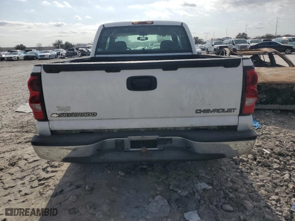 2004 Chevrolet Silverado 1500 Work Truck with VIN 1GCEC19X34Z349531, listed as a Copart auction lot 43471345 with 97,910 mi miles and Salvage Title. Bid and sale history available at carsss.com. Image 6.