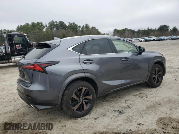 2020 Lexus NX 300 with VIN JTJGARDZ0L2230278, listed as a Copart auction lot 49786155 with 38,606 mi miles and Non Repairable. Bid and sale history available at DreamBid. Image 3.