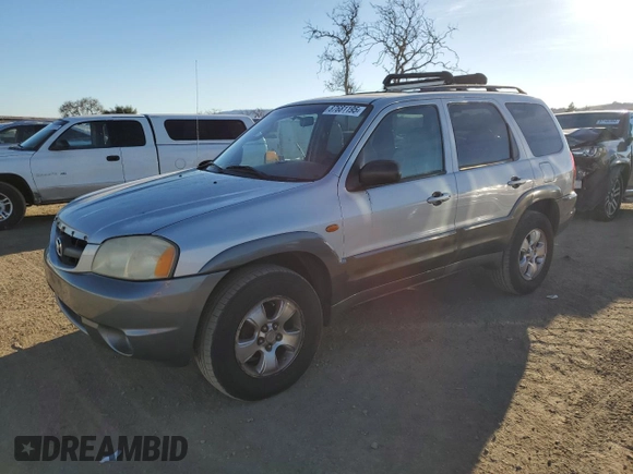 2001 Mazda Tribute LX with VIN 4F2CU08111KM20113, listed as a Copart auction lot 87681195 with 144,400 mi miles and Salvage Title. Bid and sale history available at DreamBid. Image 1.