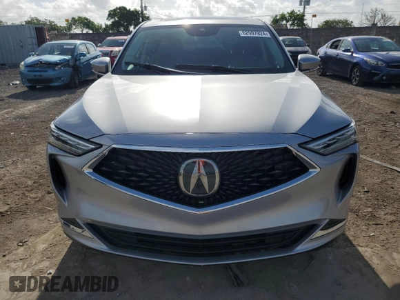 2022 Acura MDX with VIN 5J8YD9H30NL007743, listed as a Copart auction lot 62997924 with Not provided miles and Salvage title. Bid and sale history available at DreamBid. Image 5.