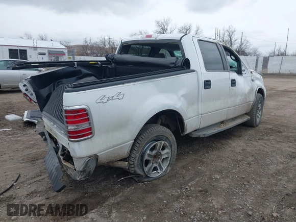 2008 Ford F-150 XLT with VIN 1FTPW14V18FC09362, listed as a IAAI auction lot 41735041 with 123,266 mi miles. Bid and sale history available at carsss.com. Image 4.