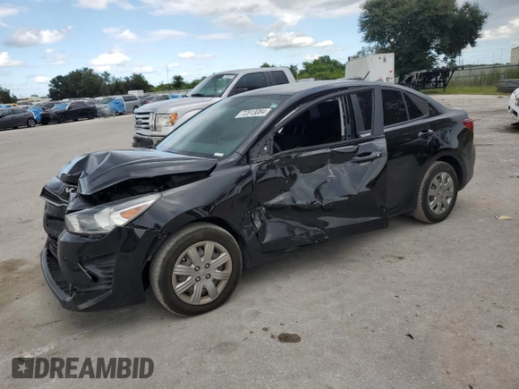 2022 Kia Rio LX with VIN 3KPA24AD0NE487884, listed as a Copart auction lot 72513084 with 48,124 mi miles and Non Repairable. Bid and sale history available at DreamBid. Image 1.
