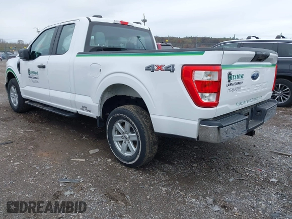 2021 Ford F-150 XL with VIN 1FTEX1EBXMKE25558, listed as a IAAI auction lot 41964121 with 31,488 mi miles and . Bid and sale history available at DreamBid. Image 3.
