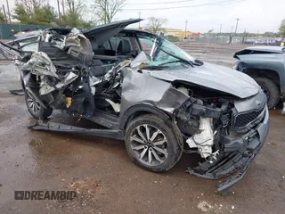 2017 Kia Sportage EX with VIN KNDPNCAC7H7106748, listed as a IAAI auction lot 42183104 with 91,408 mi miles and . Bid and sale history available at DreamBid. Image 1.