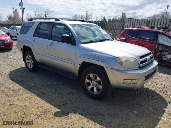 2005 Toyota 4Runner SR5 with VIN JTEBU14R750071095, listed as a IAAI auction lot 41803407 with 266,032 mi miles. Bid and sale history available at carsss.com. Image 1.