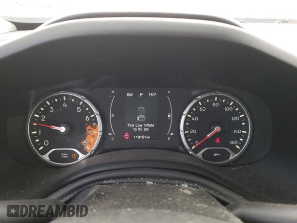2015 Jeep Renegade Sport with VIN ZACCJBAT0FPB66962, listed as a Copart auction lot 49520865 with 110,151 mi miles and Salvage Title. Bid and sale history available at DreamBid. Image 9.