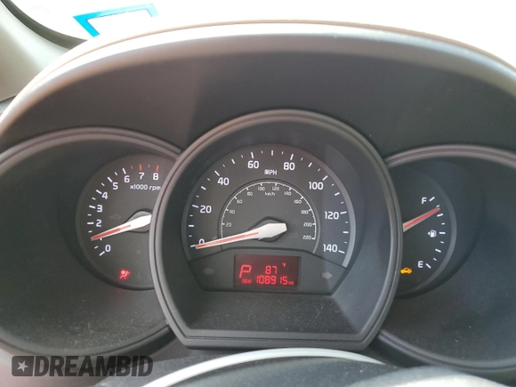 2012 Kia Rio LX with VIN KNADM4A30C6094367, listed as a Copart auction lot 52684565 with 108,915 mi miles and Salvage Title. Bid and sale history available at carsss.com. Image 9.