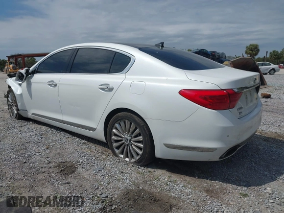 2015 Kia K900 Luxury with VIN KNALW4D44F6018536, listed as a IAAI auction lot 41795388 with 83,188 mi miles. Bid and sale history available at carsss.com. Image 3.