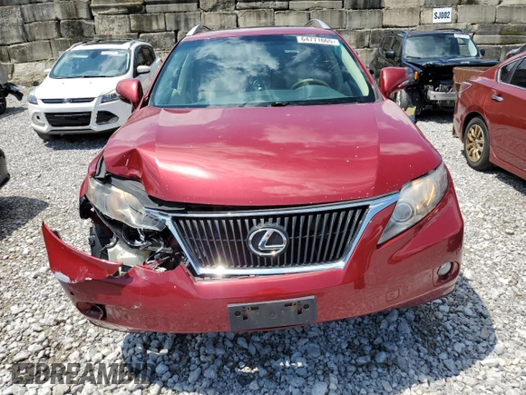 2011 Lexus RX 350 with VIN 2T2BK1BA5BC081371, listed as a Copart auction lot 64771665 with 207,419 mi miles and Salvage title. Bid and sale history available at DreamBid. Image 5.