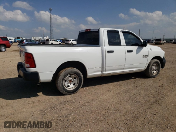2018 Ram 1500 Express with VIN 1C6RR6FG6JS304273, listed as a Copart auction lot 53867565 with 139,507 mi miles and Salvage title. Bid and sale history available at DreamBid. Image 3.