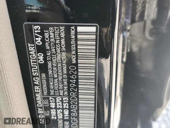 2013 Mercedes-Benz C 300 Sport with VIN WDDGF8AB2DR294620, listed as a Copart auction lot 64180025 with 157,351 mi miles and Clean title. Bid and sale history available at DreamBid. Image 12.