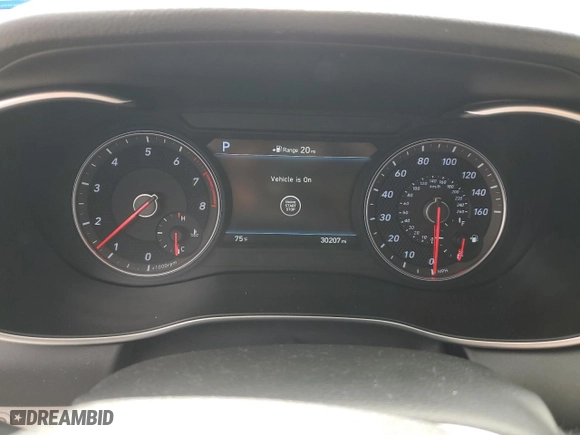 2019 Genesis G70 2.0T Advanced with VIN KMTG34LA1KU026797, listed as a Copart auction lot 50810975 with 30,207 mi miles and Salvage Title. Bid and sale history available at carsss.com. Image 9.