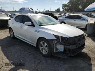 2014 Kia Optima Hybrid LX with VIN KNAGM4AD8E5076858, listed as a Copart auction lot 75870054 with 140,844 mi miles and Salvage Title. Bid and sale history available at carsss.com. Image 4.