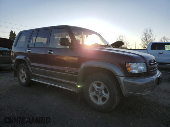 2001 Isuzu Trooper S with VIN JACDJ58X817J17877, listed as a Copart auction lot 41788875 with 203,199 mi miles and Salvage title. Bid and sale history available at DreamBid. Image 4.