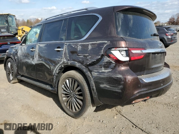 2018 Infiniti QX56 8-passenger with VIN JN8AZ2NC9J9440597, listed as a Copart auction lot 78567424 with 94,218 mi miles and Salvage Title. Bid and sale history available at carsss.com. Image 2.