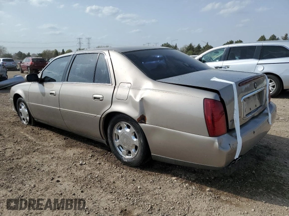 2001 Cadillac DeVille z VIN 1G6KD54YX1U242656, wystawiony jako Copart lot #54566105 z przebiegiem 200 016 mil mil oraz Szkoda całkowita • Salvage title. Historia ofert i sprzedaży dostępna na DreamBid. Obrazek 2.