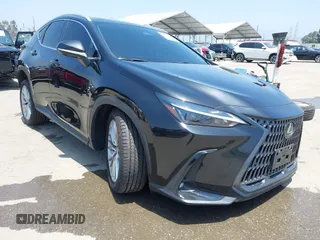 2025 Lexus NX 350 Premium with VIN 2T2GGCEZ6SC073039, listed as a IAAI auction lot 42358628 with 9,549 mi miles and . Bid and sale history available at DreamBid. Image 1.