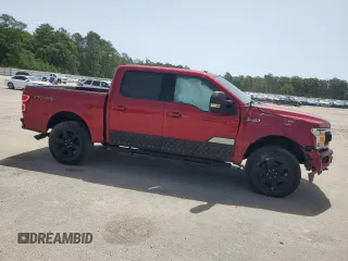 2018 Ford F-150 XL with VIN 1FTEW1E5XJFA27140, listed as a Copart auction lot 56948105 with 57,825 mi miles and Clean title. Bid and sale history available at DreamBid. Image 4.