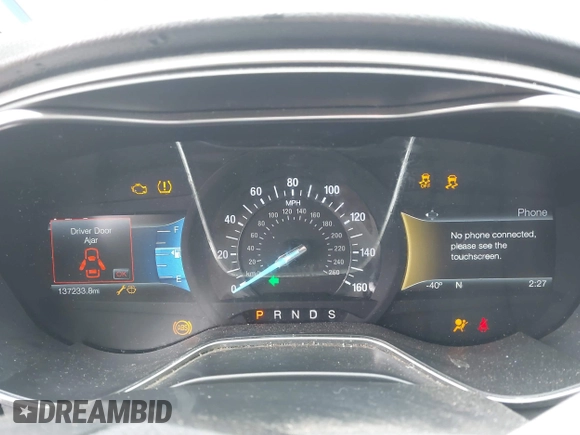 2017 Ford Fusion SE with VIN 3FA6P0HD9HR379143, listed as a IAAI auction lot 41567811 with 137,233 mi miles. Bid and sale history available at carsss.com. Image 7.
