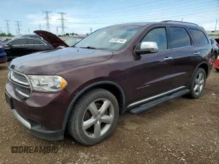 2012 Dodge Durango Citadel with VIN 1C4RDJEG5CC264910, listed as a Copart auction lot 61461145 with 162,010 mi miles and Salvage title. Bid and sale history available at DreamBid. Image 1.