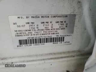 2007 Mazda 3 s Sport with VIN JM1BK323271721940, listed as a Copart auction lot 83807504 with 136,663 mi miles and Salvage Title. Bid and sale history available at carsss.com. Image 12.
