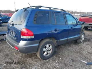 2006 Hyundai Santa Fe GLS with VIN KM8SC13D76U100145, listed as a IAAI auction lot 41093265 with 164,028 mi miles. Bid and sale history available at carsss.com. Image 4.