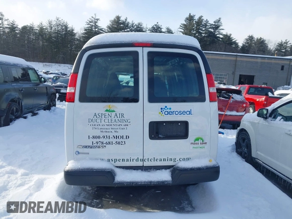 2021 Chevrolet Express Cargo z VIN 1GCWGAFP0M1256641, wystawiony jako IAAI lot #41555820 z przebiegiem Nie podano mil oraz . Historia ofert i sprzedaży dostępna na DreamBid. Obrazek 16.