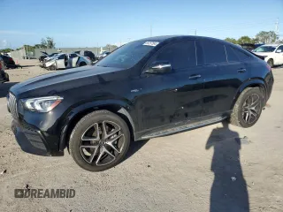 2023 Mercedes-Benz GLE 53 AMG with VIN 4JGFD6BB3PA852522, listed as a Copart auction lot 85257594 with 34,815 mi miles and Salvage title. Bid and sale history available at DreamBid. Image 1.