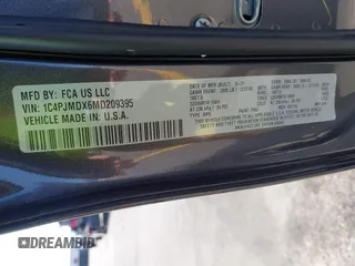 2021 Jeep Cherokee Limited z VIN 1C4PJMDX6MD209395, wystawiony jako IAAI lot #42073746 z przebiegiem 26 627 mil mil oraz . Historia ofert i sprzedaży dostępna na DreamBid. Obrazek 9.