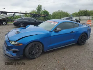 2019 Ford Mustang EcoBoost z VIN 1FA6P8TH8K5117794, wystawiony jako Copart lot #57792625 z przebiegiem 55 224 mil mil oraz Szkoda całkowita • Salvage title. Historia ofert i sprzedaży dostępna na DreamBid. Obrazek 1.