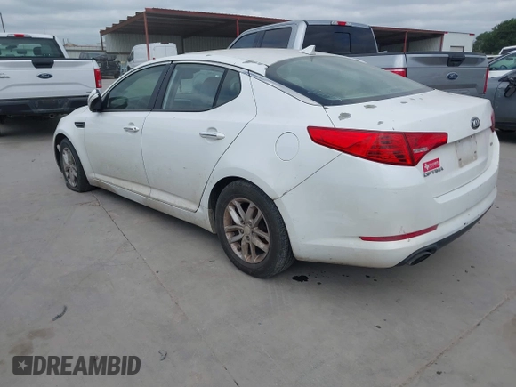 2013 Kia Optima LX with VIN 5XXGM4A74DG142720, listed as a IAAI auction lot 42049367 with 178,554 mi miles. Bid and sale history available at carsss.com. Image 3.