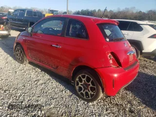 2013 FIAT 500 Turbo with VIN 3C3CFFHH7DT633813, listed as a Copart auction lot 87255644 with 86,778 mi miles and Salvage Title. Bid and sale history available at carsss.com. Image 2.