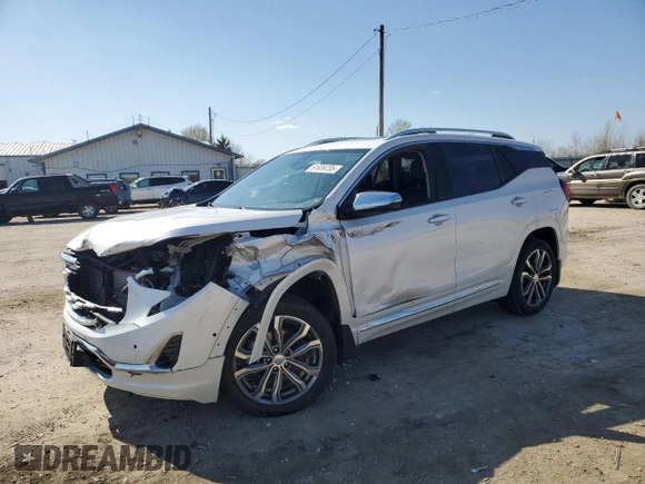 2020 GMC Terrain Denali with VIN 3GKALXEX1LL327349, listed as a Copart auction lot 51839235 with 67,088 mi miles and Salvage title. Bid and sale history available at DreamBid. Image 1.