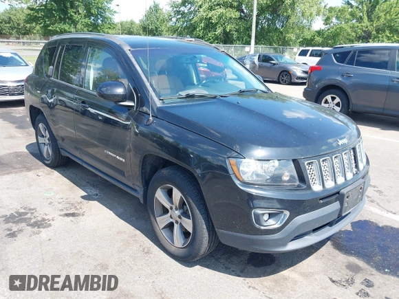 2017 Jeep Compass Latitude with VIN 1C4NJDEB0HD108725, listed as a IAAI auction lot 42820801 with 179,469 mi miles and . Bid and sale history available at DreamBid. Image 1.