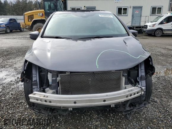 2024 Honda Odyssey EX-L with VIN 5FNRL6H66RB007026, listed as a Copart auction lot 51285525 with 22,382 mi miles and Salvage Title. Bid and sale history available at DreamBid. Image 5.