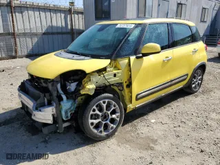 2014 FIAT 500L Trekking with VIN ZFBCFADHXEZ005956, listed as a Copart auction lot 76737924 with 110,880 mi miles and Salvage Title. Bid and sale history available at carsss.com. Image 1.