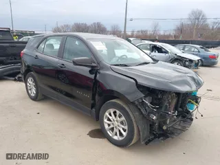 2021 Chevrolet Equinox LS with VIN 2GNAXHEV0M6109954, listed as a IAAI auction lot 41709777 with 49,982 mi miles. Bid and sale history available at carsss.com. Image 1.