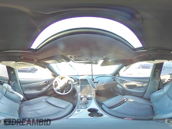2020 Infiniti Q50 Red Sport 400 with VIN JN1FV7AP5LM630421, listed as a Copart auction lot 46098215 with Not provided miles and Salvage title. Bid and sale history available at DreamBid. Image 12.