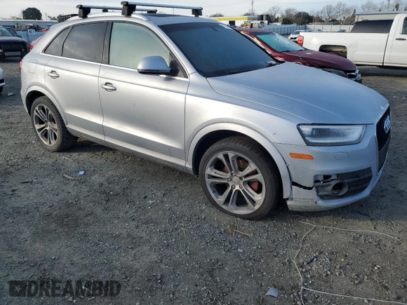 2015 Audi Q3 Premium Plus with VIN WA1BFCFSXFR002032, listed as a Copart auction lot 45018675 with 157,989 mi miles and Clean title. Bid and sale history available at DreamBid. Image 4.