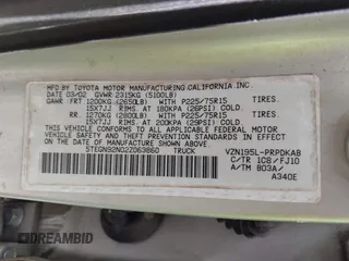2002 Toyota Tacoma PreRunner с VIN 5TEGN92N02Z063860, выставлен на аукционе IAAI как лот 42177157 с пробегом 121 738 миль миль и . История ставок и продаж доступна на DreamBid. Изображение 9.