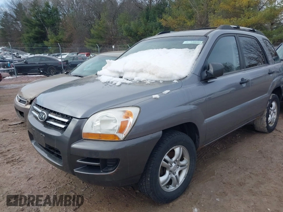 2008 Kia Sportage LX with VIN KNDJE723287540085, listed as a IAAI auction lot 41833371 with 189,372 mi miles and . Bid and sale history available at DreamBid. Image 6.